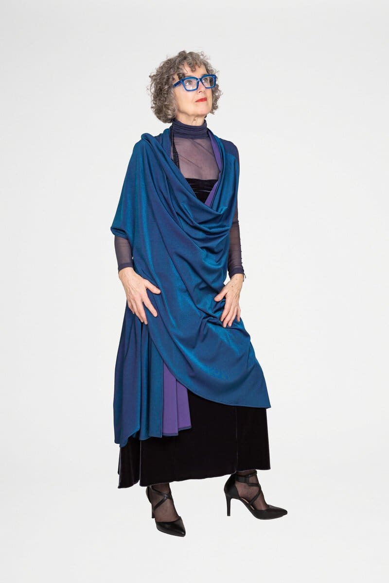 Ärmellos – Blau-Lila